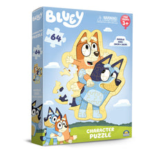 Bluey and Bingo 64 piece shaped character puzzle for children