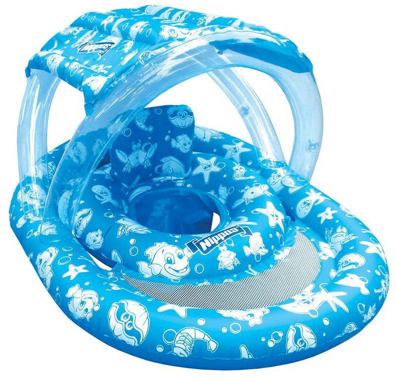 Wahu Jr.  - Ring with Seat & Canopy - BLUE