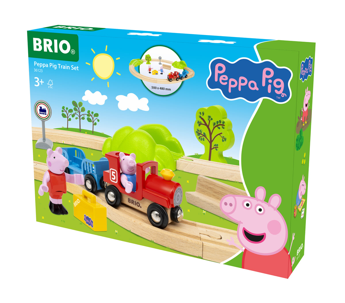 BRIO - Peppa Pig Train Set 18 pieces 36123