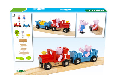 BRIO - Peppa Pig Train Set 18 pieces 36123