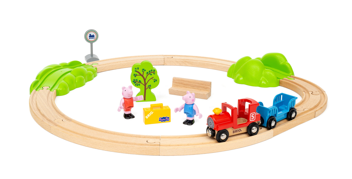BRIO - Peppa Pig Train Set 18 pieces 36123