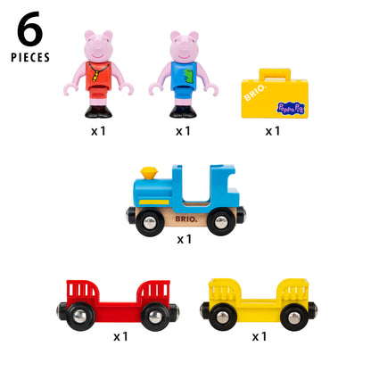 BRIO World Peppa Pig Train 36127 – Wooden Railway Toy 3+ Years