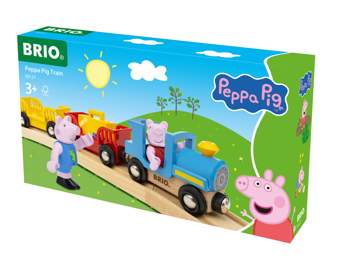 BRIO World Peppa Pig Train 36127 – Wooden Railway Toy 3+ Years