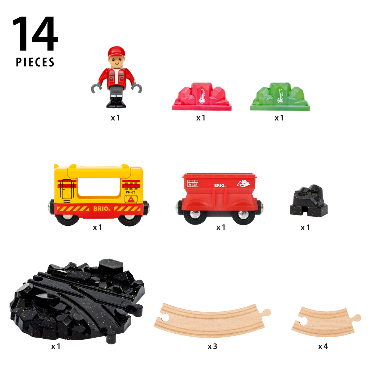 BRIO - Cargo Gemstone Set 14 pieces 36130