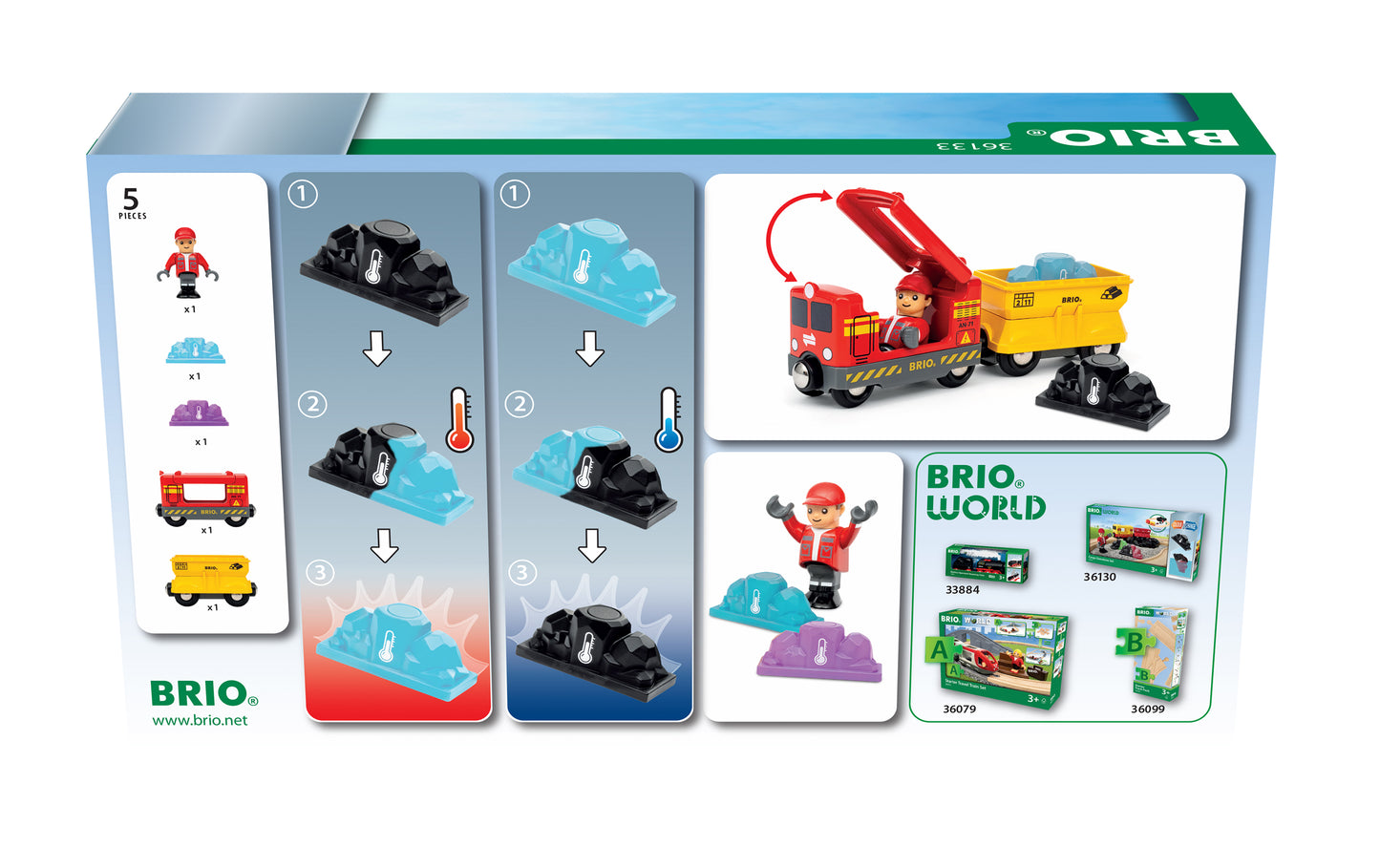 BRIO - Gemstone Cargo Train 5 pieces 36133