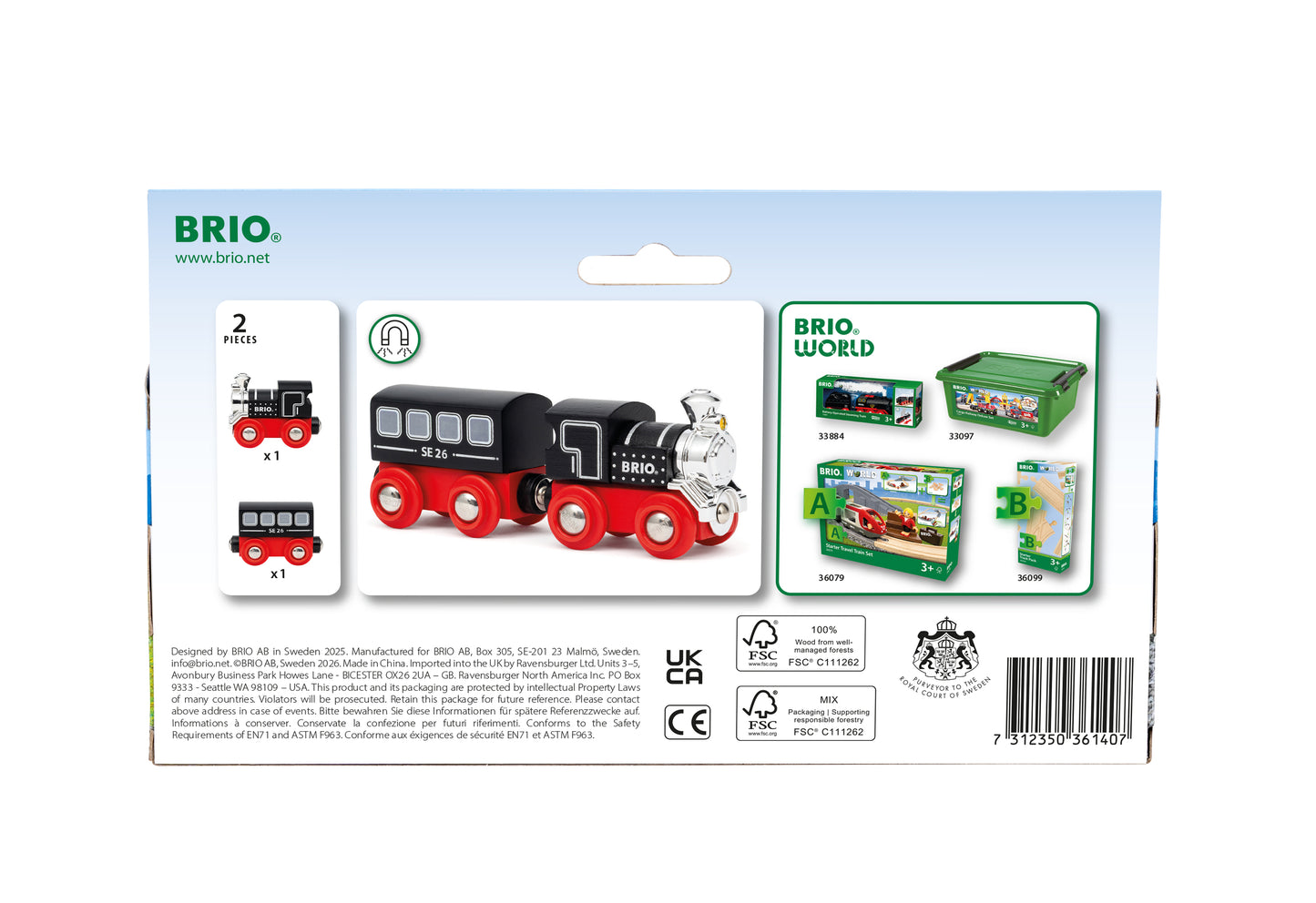BRIO - Special Edition Train (2026) 2 pieces 36140