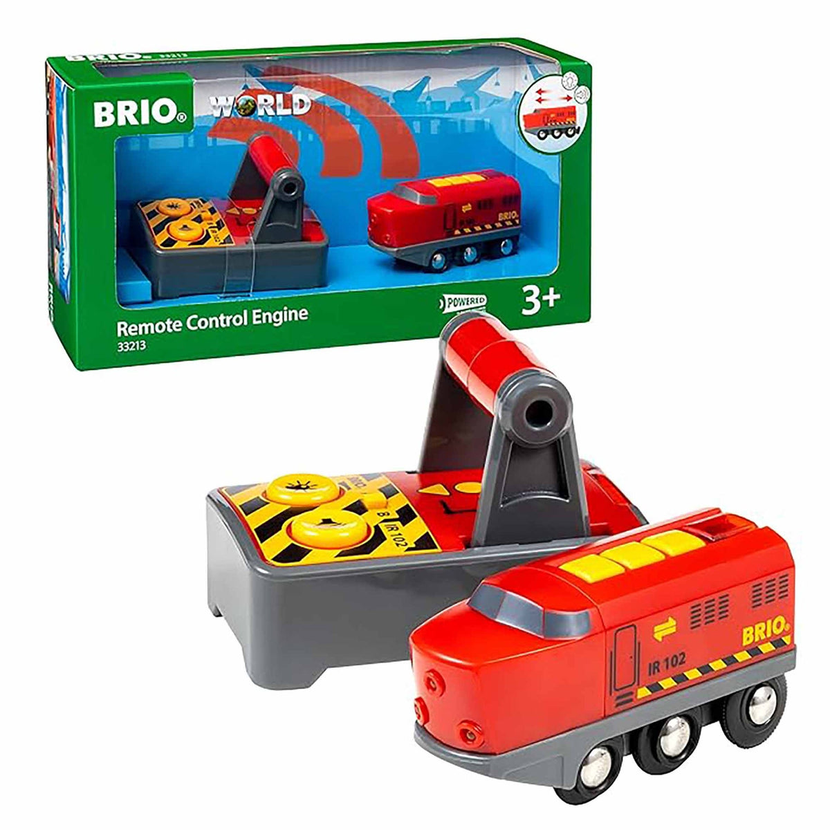 BRIO World Remote Control Engine 33213 with train and remote control in packaging