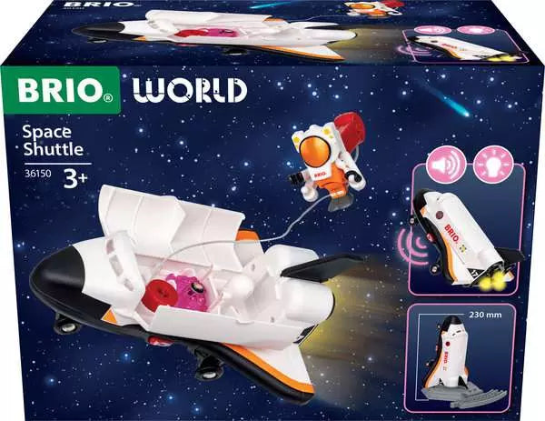 BRIO World Space Shuttle 36150 with lights and sounds in retail packaging