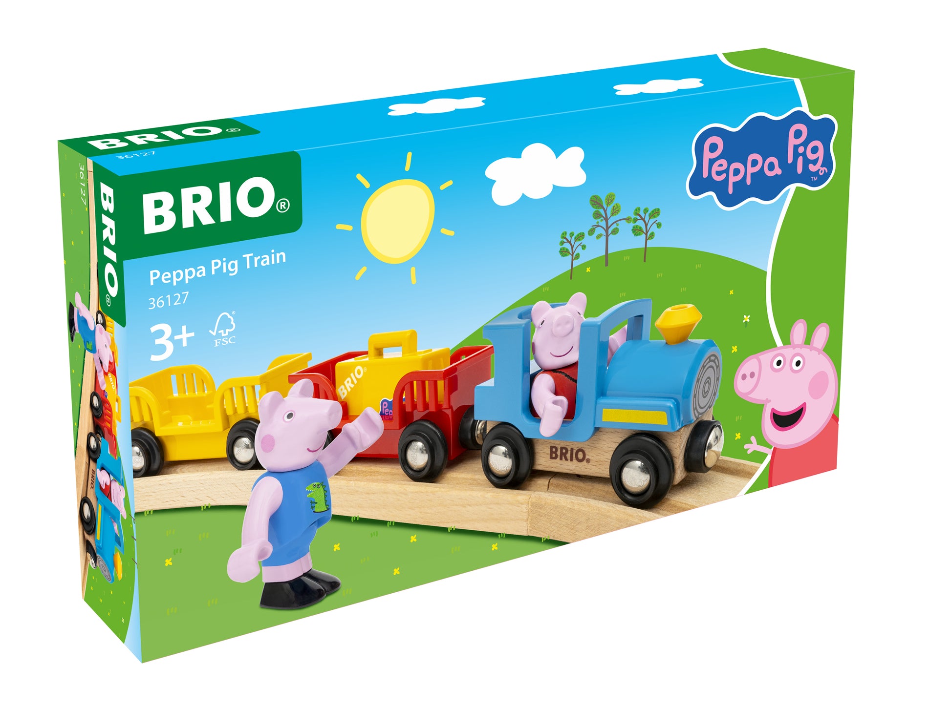 BRIO World Peppa Pig Train 36127 with Peppa Pig and George figures