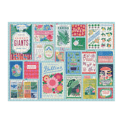 Galison 1000pc - Ever Upward Botanist Bookshelf Puzzle