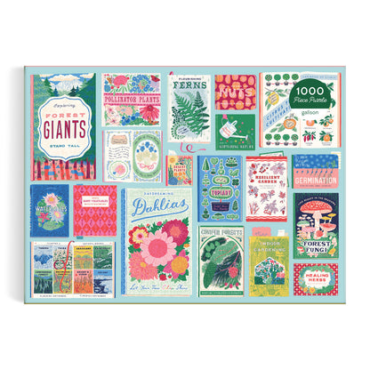 Galison 1000pc - Ever Upward Botanist Bookshelf Puzzle