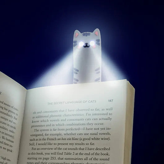 Gift Republic - Cat Reading Light & Bookmark