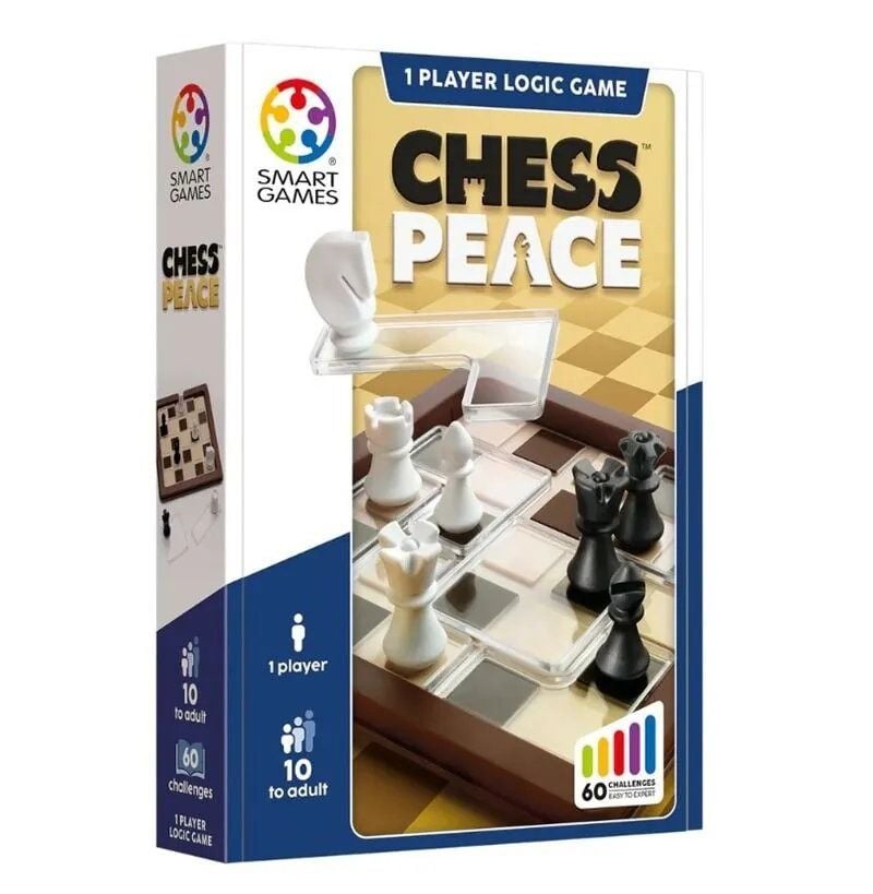 Smart Games Chess Peace Chess Puzzle Game for 1 Player - Ages 10+
