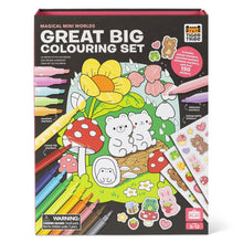 Great Big Colouring Set in Magical Mini Worlds, a magnetic-close box of colouring pages, markers and stickers