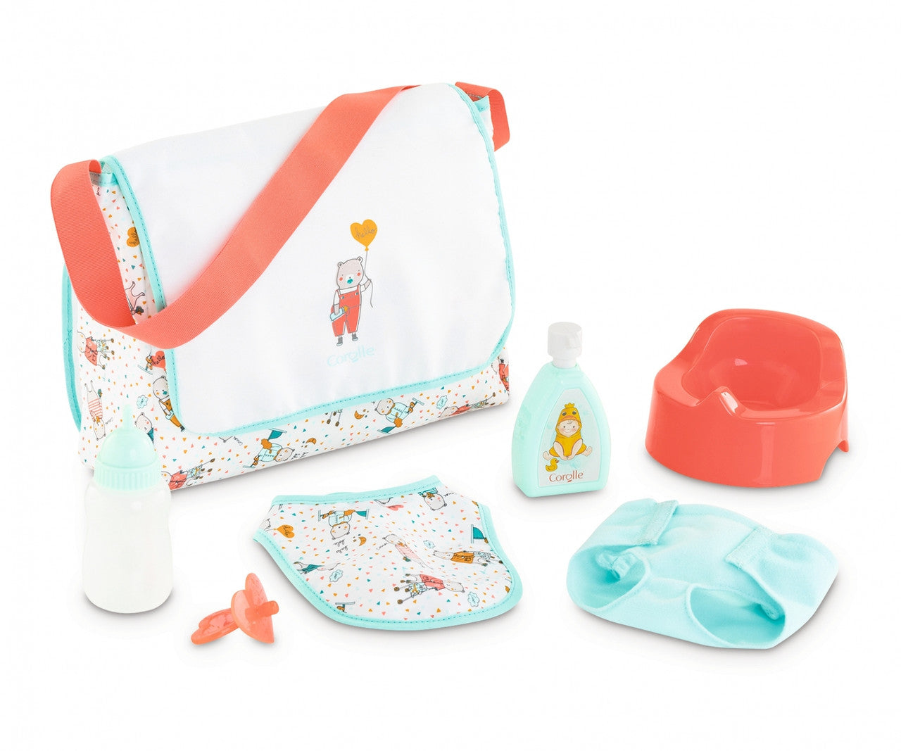 Corolle Mon Grand Poupon - Changing Bag & Accessories Set for 36/42cm Doll