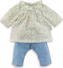 Corolle Mon Grand Poupon - Floral Blouse & Pants Set - 36cm