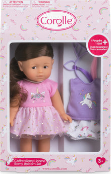 Corolle Mini Corolline Doll - Romy Unicorn Set
