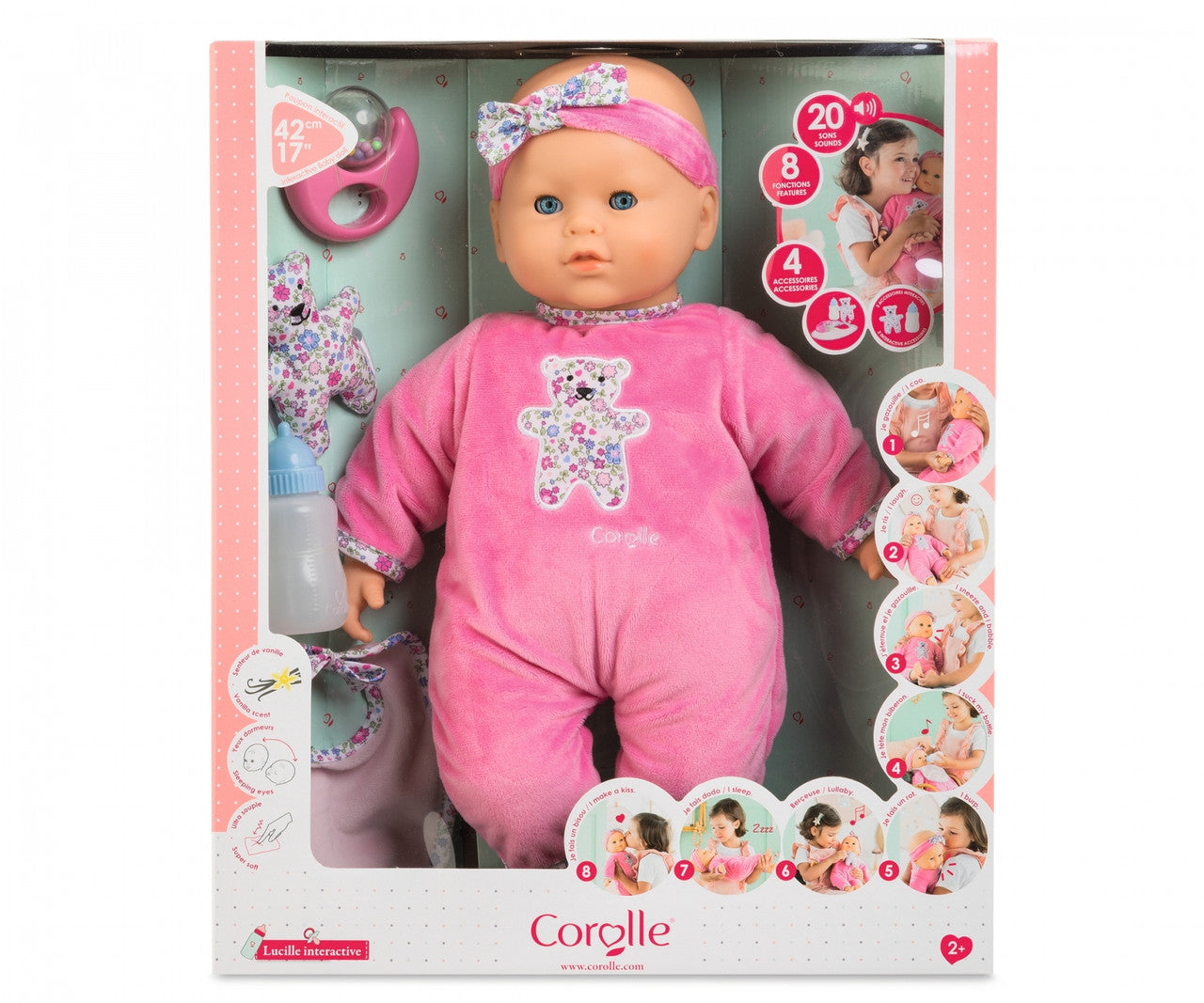 Corolle Mon Grand Poupon - Lucille Interactive Baby Doll 42cm