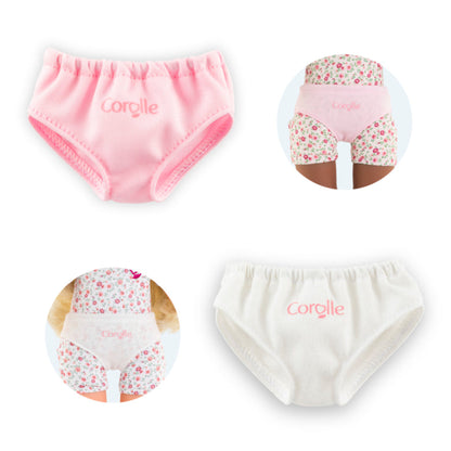 Corolle Ma Corolle doll briefs set with one pink and one white pair for 36cm dolls