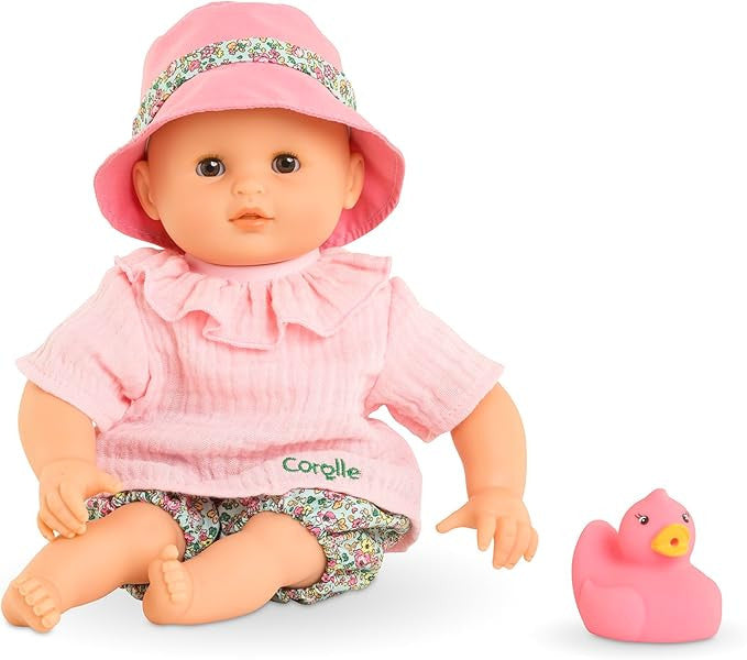 Corolle Mon Premier Bébé Bath Coralie 30cm bath baby doll with outfit and hat