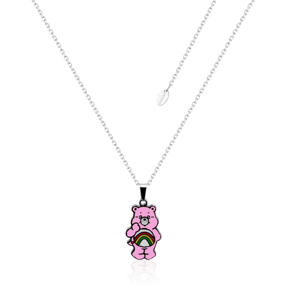 Couture Kingdom Care Bears Cheer Bear belly badge enamel necklace