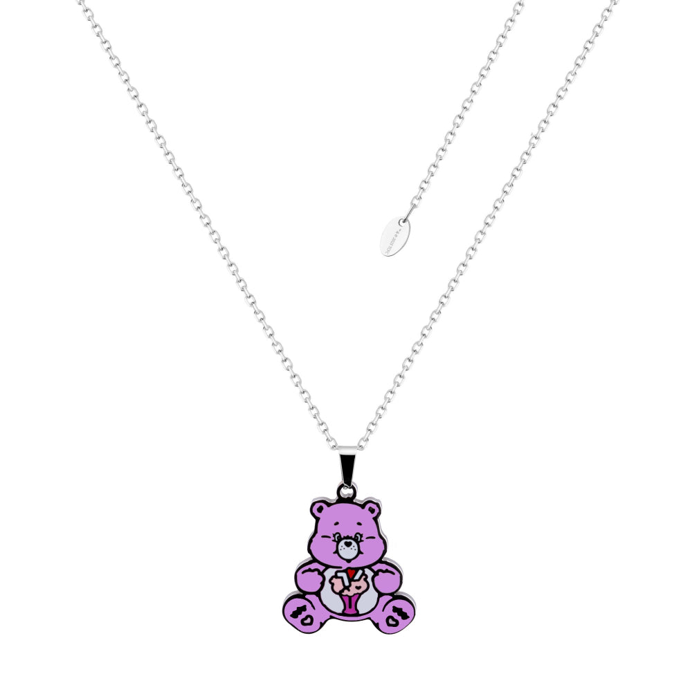 Couture Kingdom Care Bears Share Bear belly badge enamel necklace