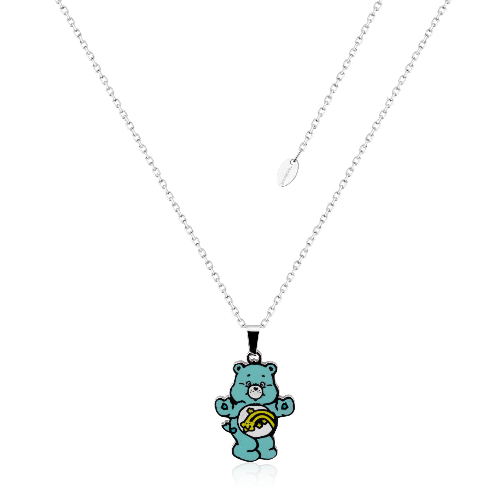 Couture Kingdom Care Bears Wish Bear belly badge enamel necklace