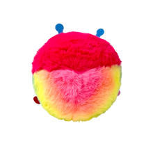 The Crystal the Caterpillar Ty Beanie Bouncer photographed with its red Ty Heart swing tag visible
