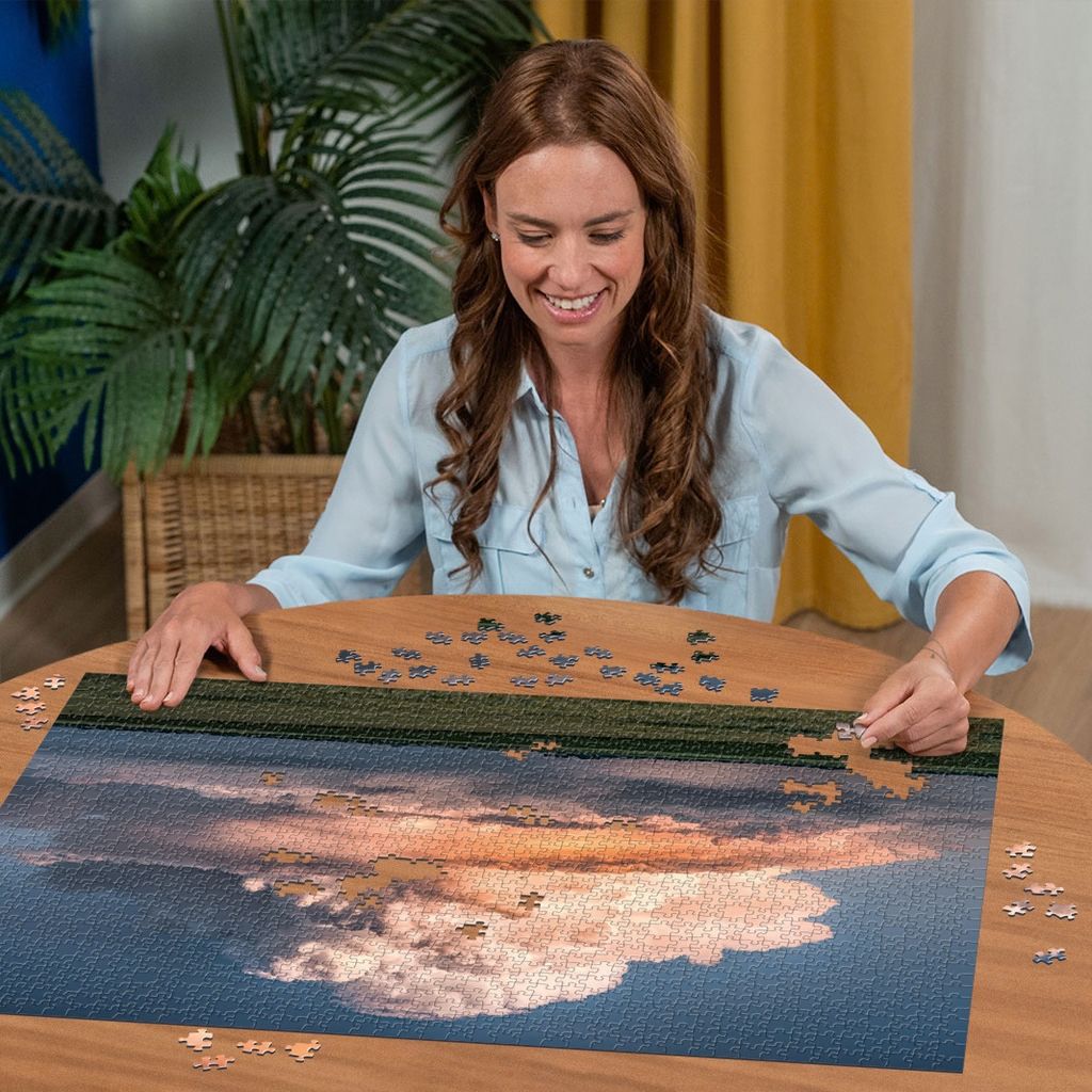 Back of the Ravensburger Power of Nature Cumulus Epos puzzle box with finished size and product details