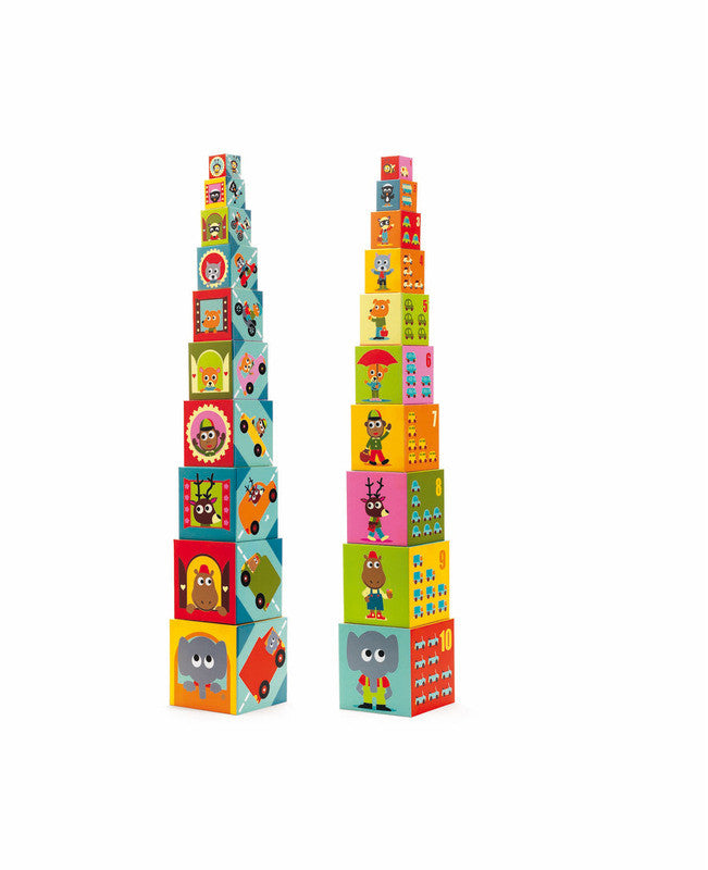 Djeco - Vehicles Nesting & Stacking Blocks