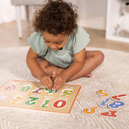 Melissa & Doug - Lift & See Numbers Peg Puzzle - 10 Pieces
