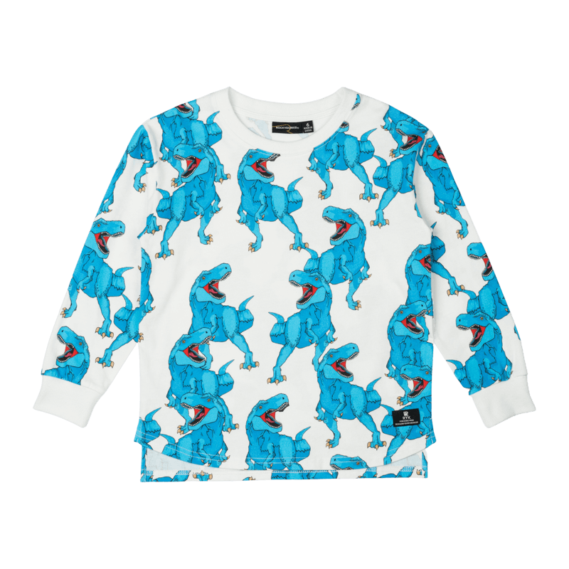 Blue Rex Roar Long Sleeve T-shirt