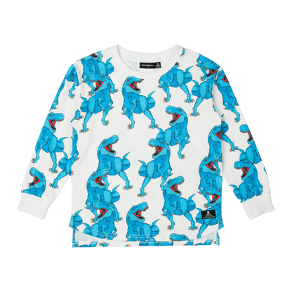 Blue Rex Roar Long Sleeve T-shirt