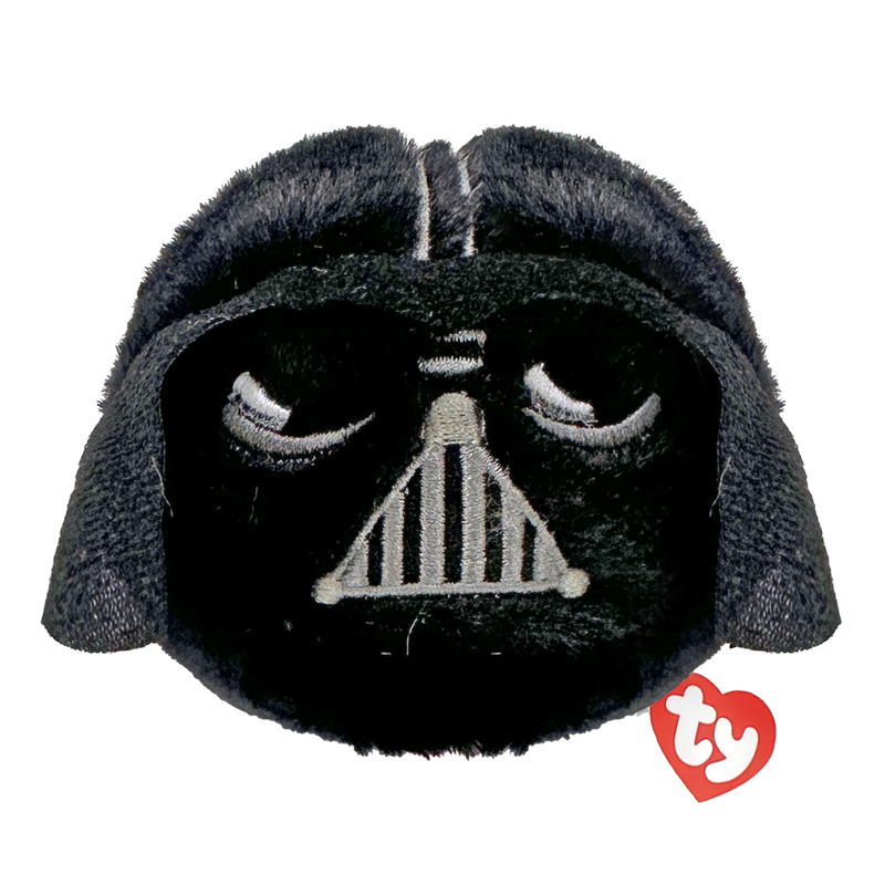 Darth Vader Ty Beanie Bouncer collectible plush toy photographed front-on, 10cm, on a white background