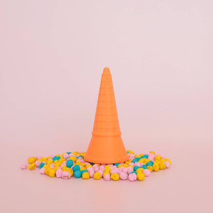 Play Sense Eco Playdough Eco Ice Cream Cone: Orange