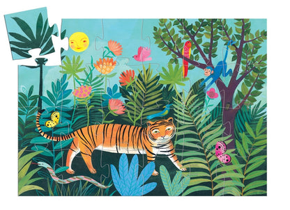 Djeco The Tiger's Walk Silhouette Puzzle 24pc