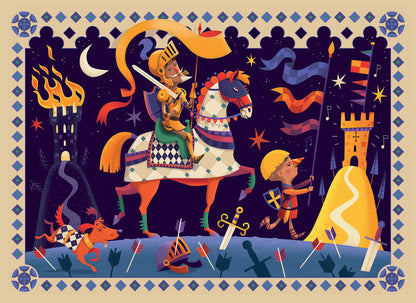 Djeco - Don Quixote Silhouette Puzzle 36pc