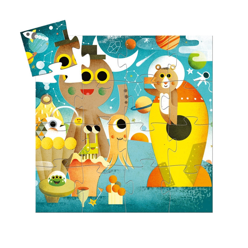 Djeco The Rocket 16pc Silhouette Puzzle