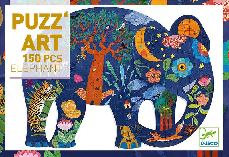 Djeco- Elephant  Art Puzzle - 150pc