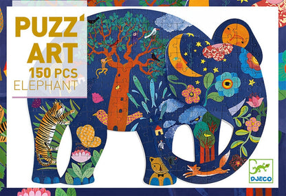 Djeco- Elephant  Art Puzzle - 150pc