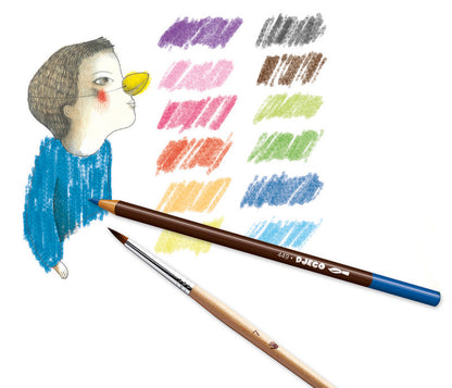 Djeco - Classic Watercolour Pencils 12pk