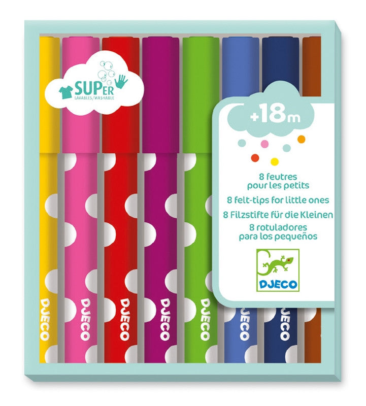 Djeco - Felt Tips For Little Ones - 8