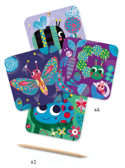 Djeco - Bugs Scratch Boards