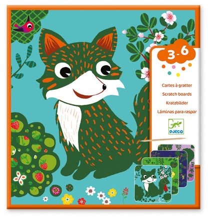 Djeco  - Country Creatures Scratch Cards
