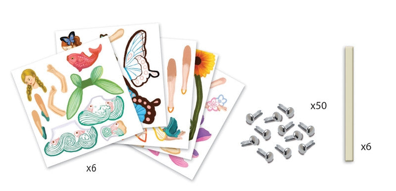 Djeco - Fairies Paper Puppets