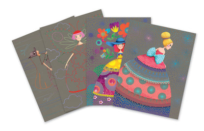 Djeco - The Beauties' Ball Scratch Cards