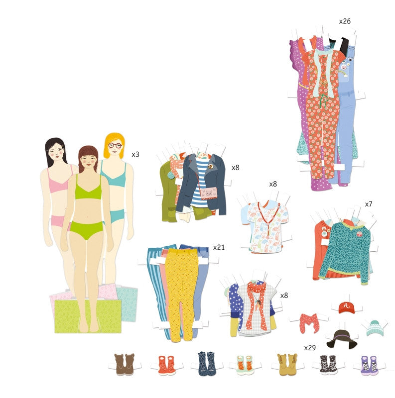 Djeco - Paper Doll - One Big Dressing Room