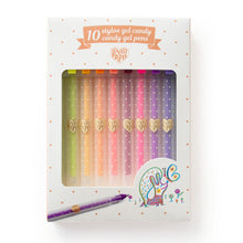Djeco 10 Candy gel pens set in sweet pastel and bright colours for drawing, colouring and writing in journals