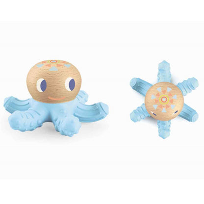 Djeco - Baby Squidi Wooden Wooden Teether