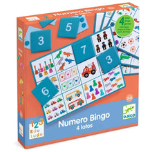 Djeco Numero Bingo 4 in 1 counting and number recognition educational game